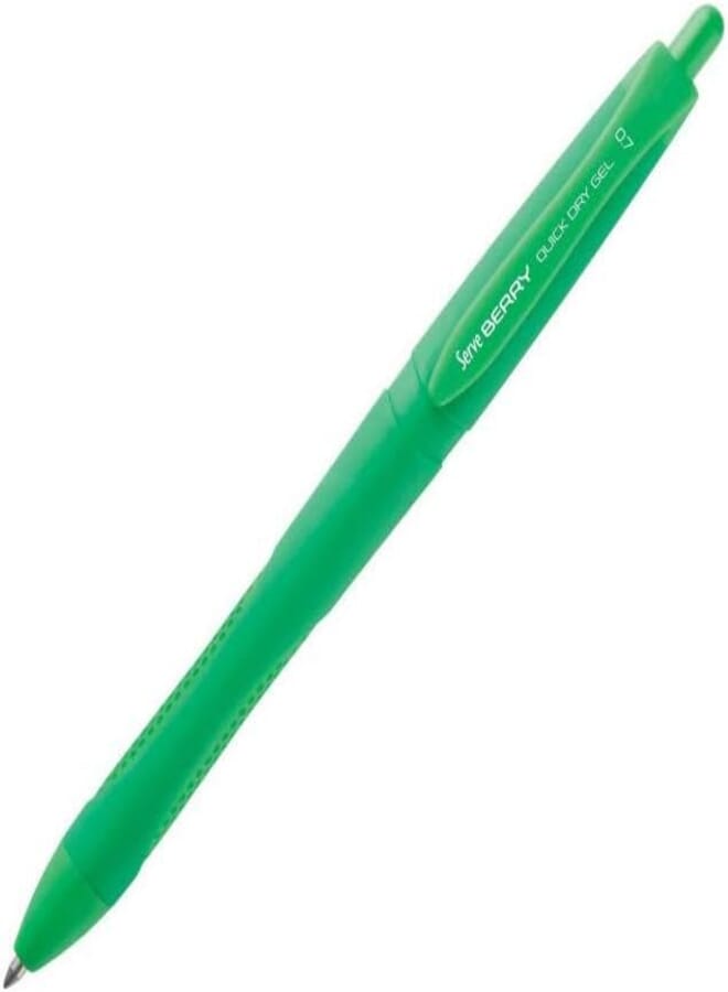Serve SV-BRGEL07-P.NY BERRY Quick Dry Gel Pen, 0.7 mm - Teal Green